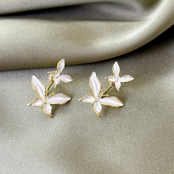 Plated Twin Butterfly Earring