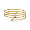 Spiral Diamond Stud Bracelet