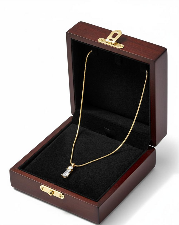 Emerald-cut Pendant Necklace