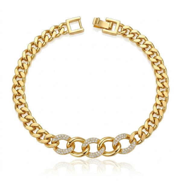 Alt Stud Cubic Diamond Bracelet