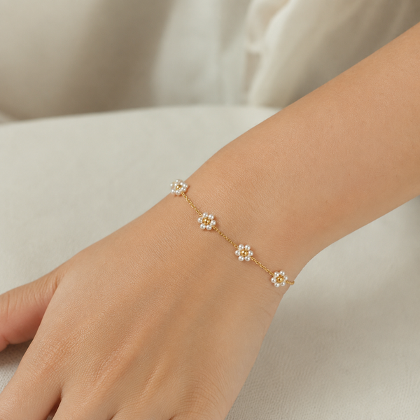 Pearl Flower Bracelet
