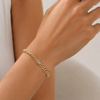 Luxe Spiral Studded Chain Bracelet