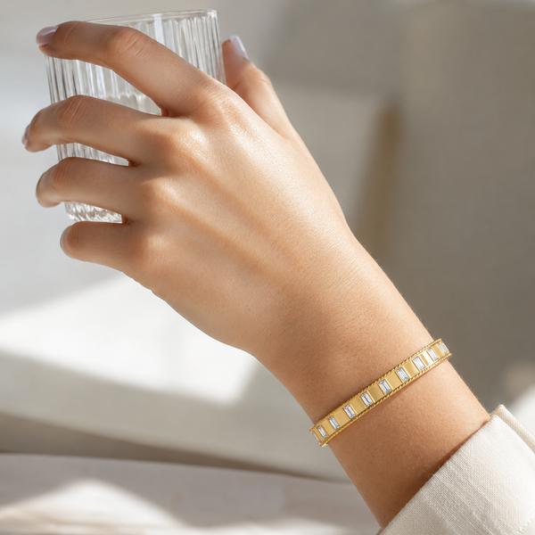 Window Reflection Thick Bracelet