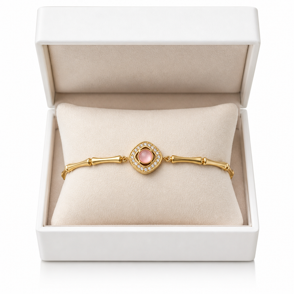 Vintage Bamboo Blush Bracelet