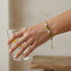 Emerald Crystal Drop Bracelet