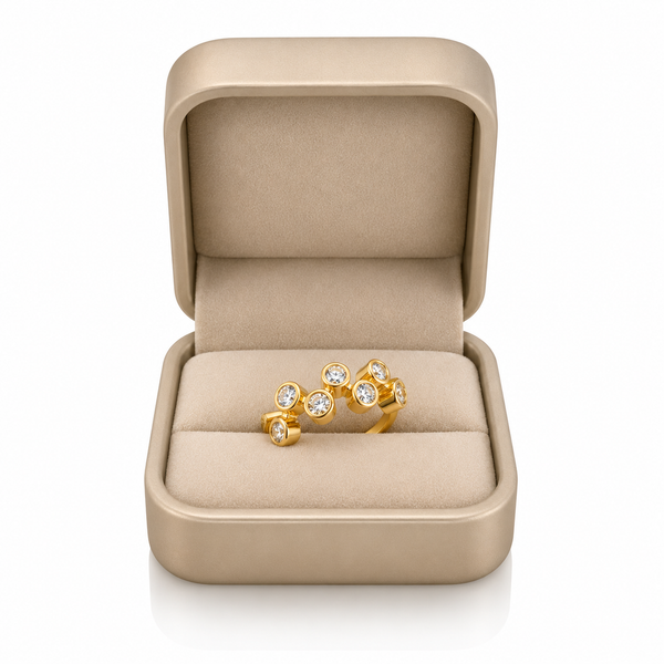 Cluster Crystal Ring