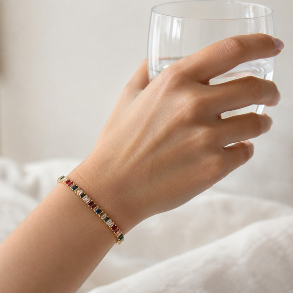 Luxe Crystal Baguette Bracelet