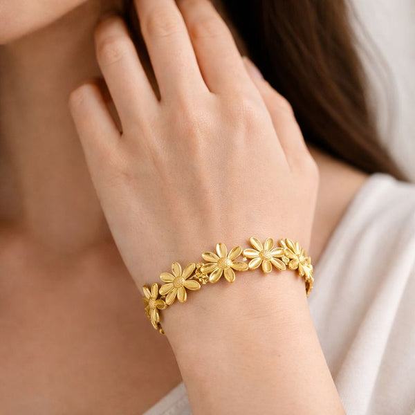 Flower Statement Bracelet