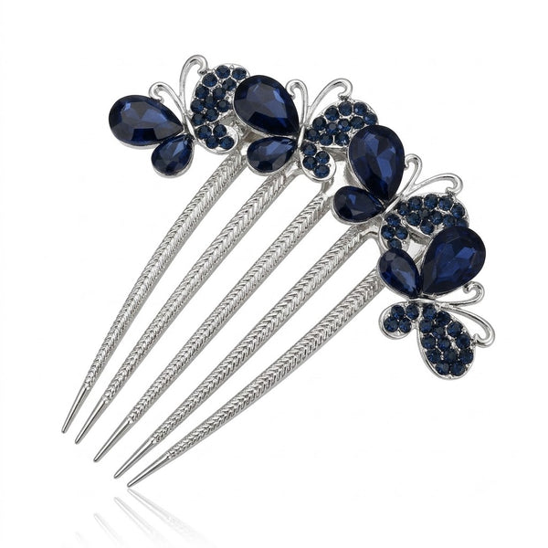 Twilight Butterfly Tiara Hair Pin hair clip shown with Fix My Hairs gift packaging