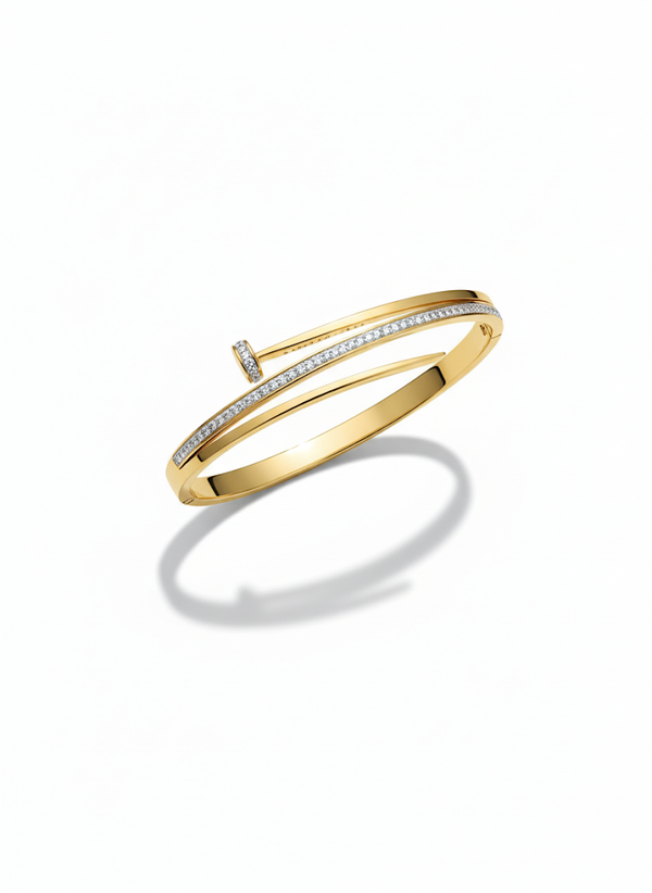 DIAMOND STUDDED NAIL BRACELET