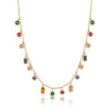 Multicolour Rectangle Chimes Necklace