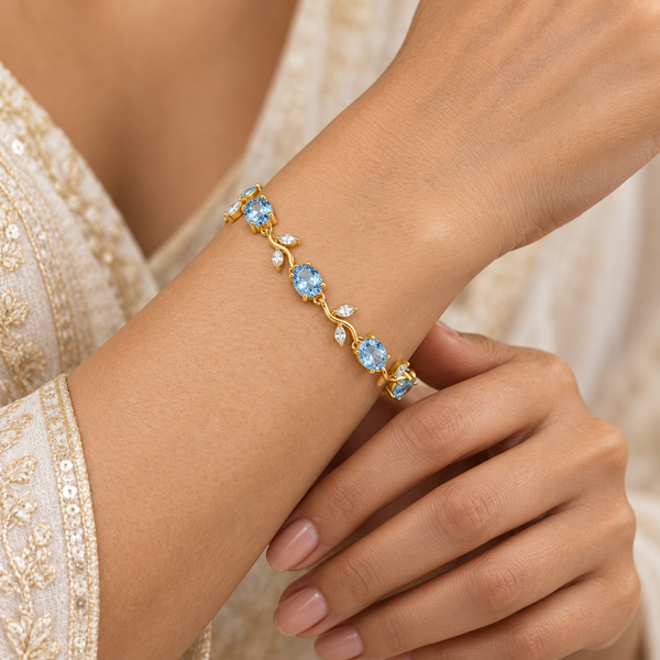 Sea Blue Tulip Bracelet