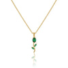 All Emerald Tulip Necklace