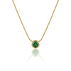 Emerald Minimal Necklace