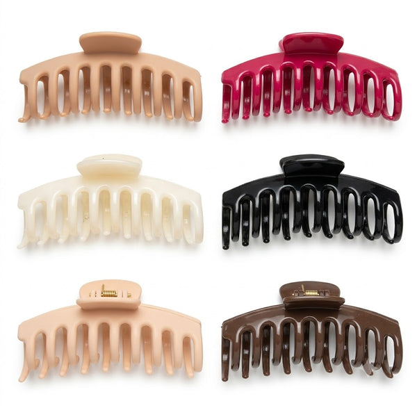 Close-up detail of the Silicon Bendable Hair Claw hair claw clip