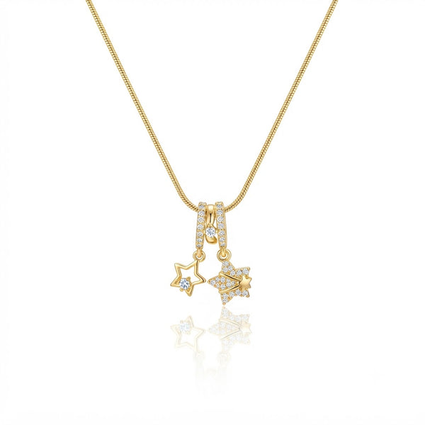 Studded Star Charm Necklace
