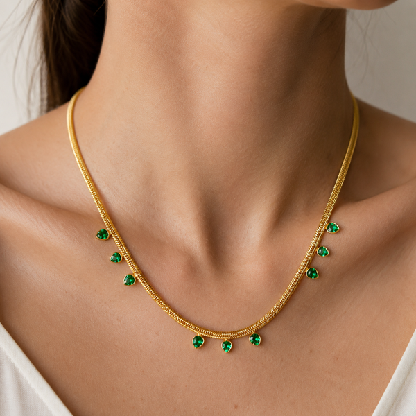 Emerald Solace Crystal Necklace