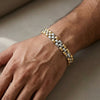 Dual Tone Verc Men's Bracelet