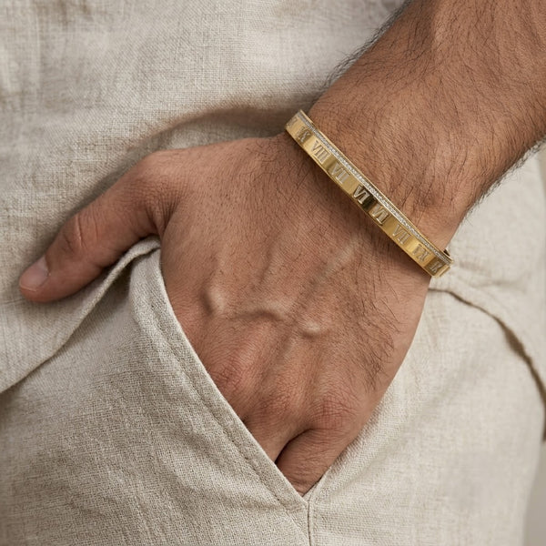 Roman Numerals Men’s Bracelet