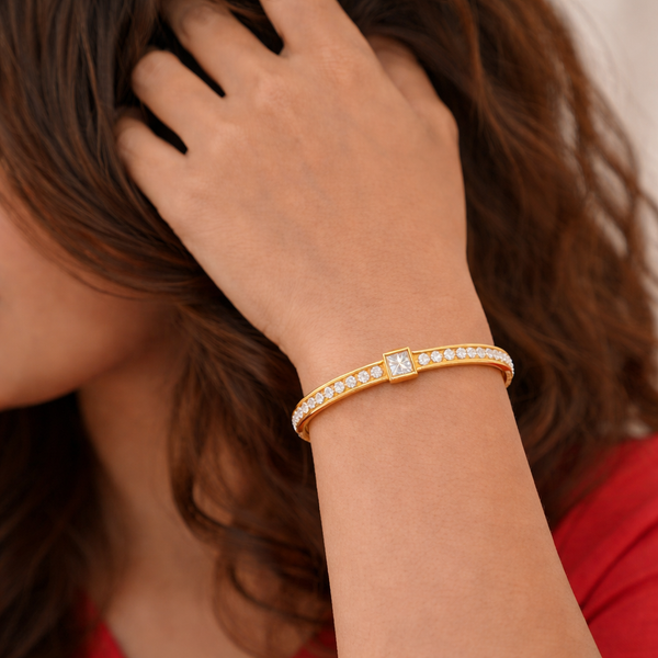 Cube Crystal Crown Bracelet
