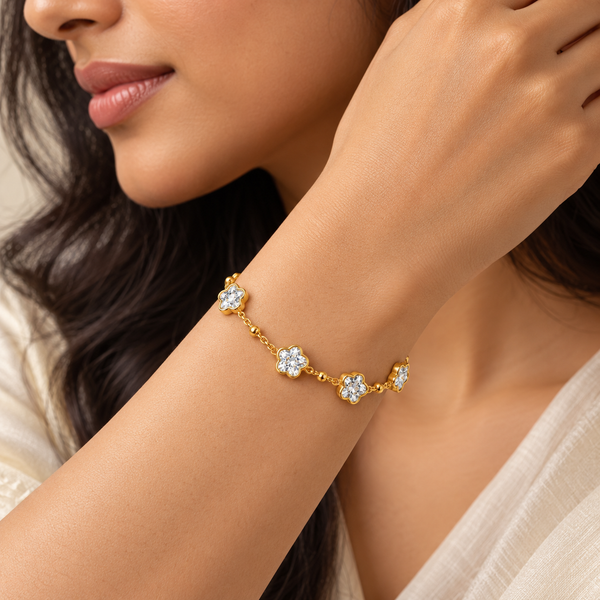 Crystal Flower Bracelet