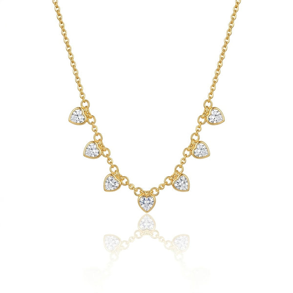 Heart Charm Ball Chain Necklace