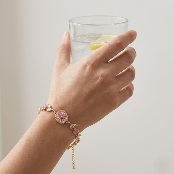 Blush Flower over Bracelet