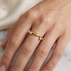 Sparkle Adjustable wave Ring