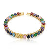 Multicolour Oval Bracelet