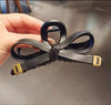 Leather Bow Miu Hair Claw hair claw clip for women by Fix My Hairs