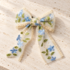 Dainty Flower Organza Bow Clip