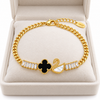 Swan Clover Bracelet