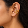 Gold Crescent Ear Cuff