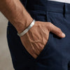 Roman Numerals Silver Men’s Bracelet