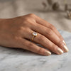Emerald cut ring