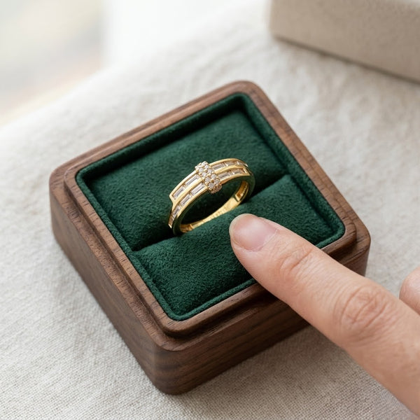 Onyx 24K Gold Plated Ring