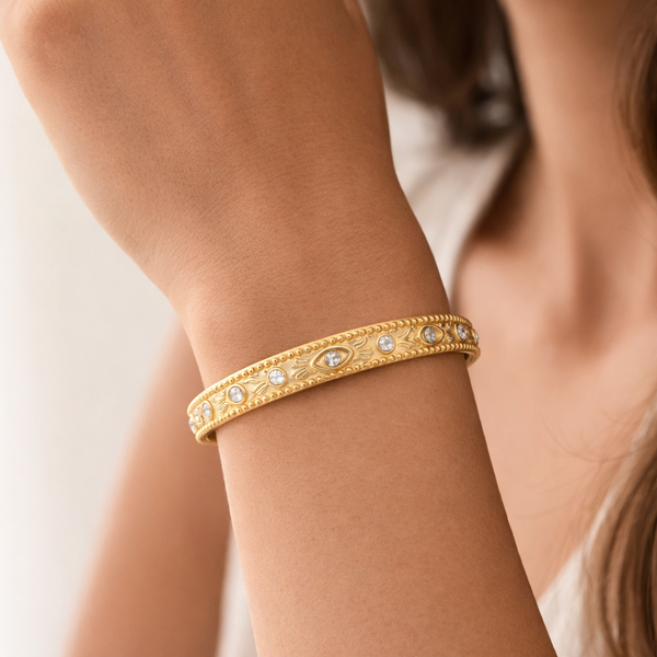 Gold embellished bracelet