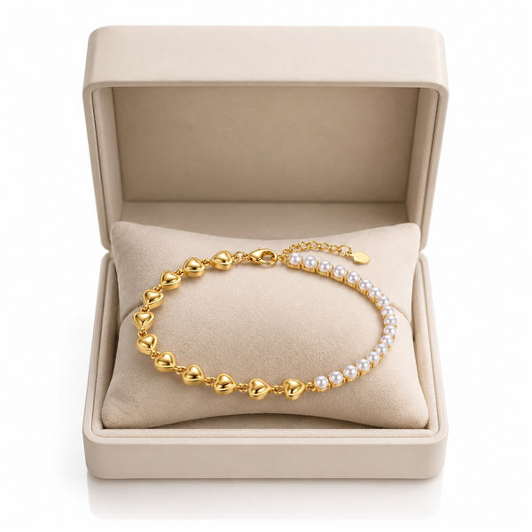 Pearl Heart Bracelet