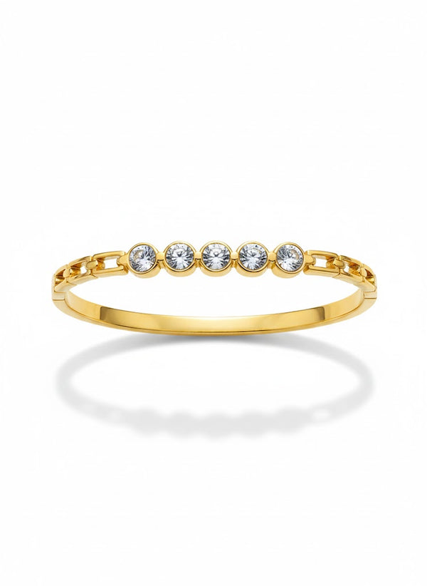 Golden Stream Bangle Bracelet