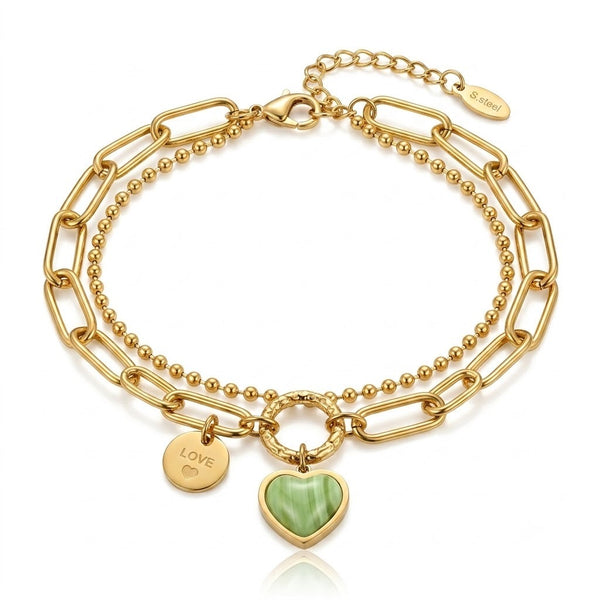Link Ball Chain charm Bracelet