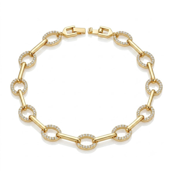 Stud Hexa Link Bracelet