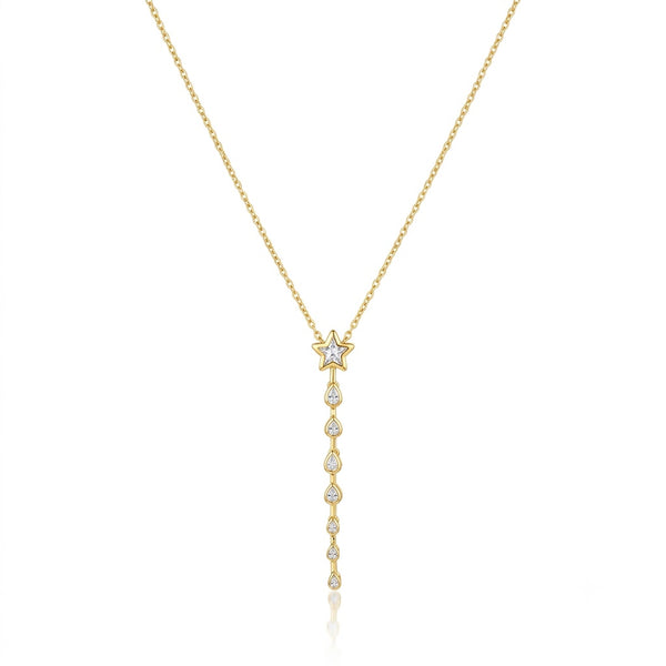 Crystal Star Tassel Necklace