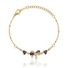 Dainty Purple Bow Bracelet