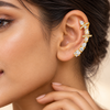 Crystal Pear Drop Ear Cuff