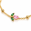 Pink Crystal Mini Tulip Bracelet