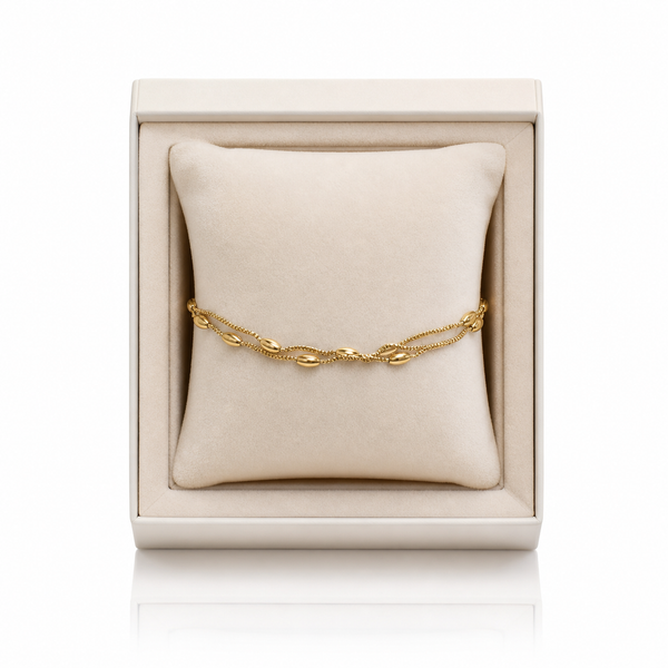 Multilayer Gold Beads Necklace