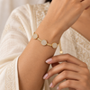 Studded Disc Bracelet