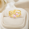 Pink accent Gem Ring