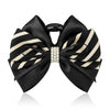 Close-up detail of the Retro Strip Ribbon Hair Claw hair claw clip