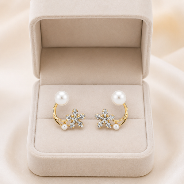 Glass Flower Earrings